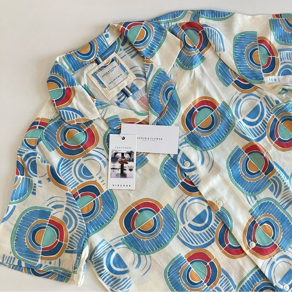 Denim & Flower Camp Shirt*